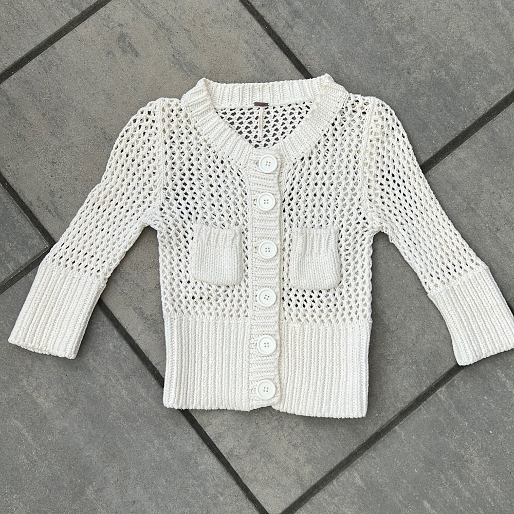 Free People Open Weave Cardigan